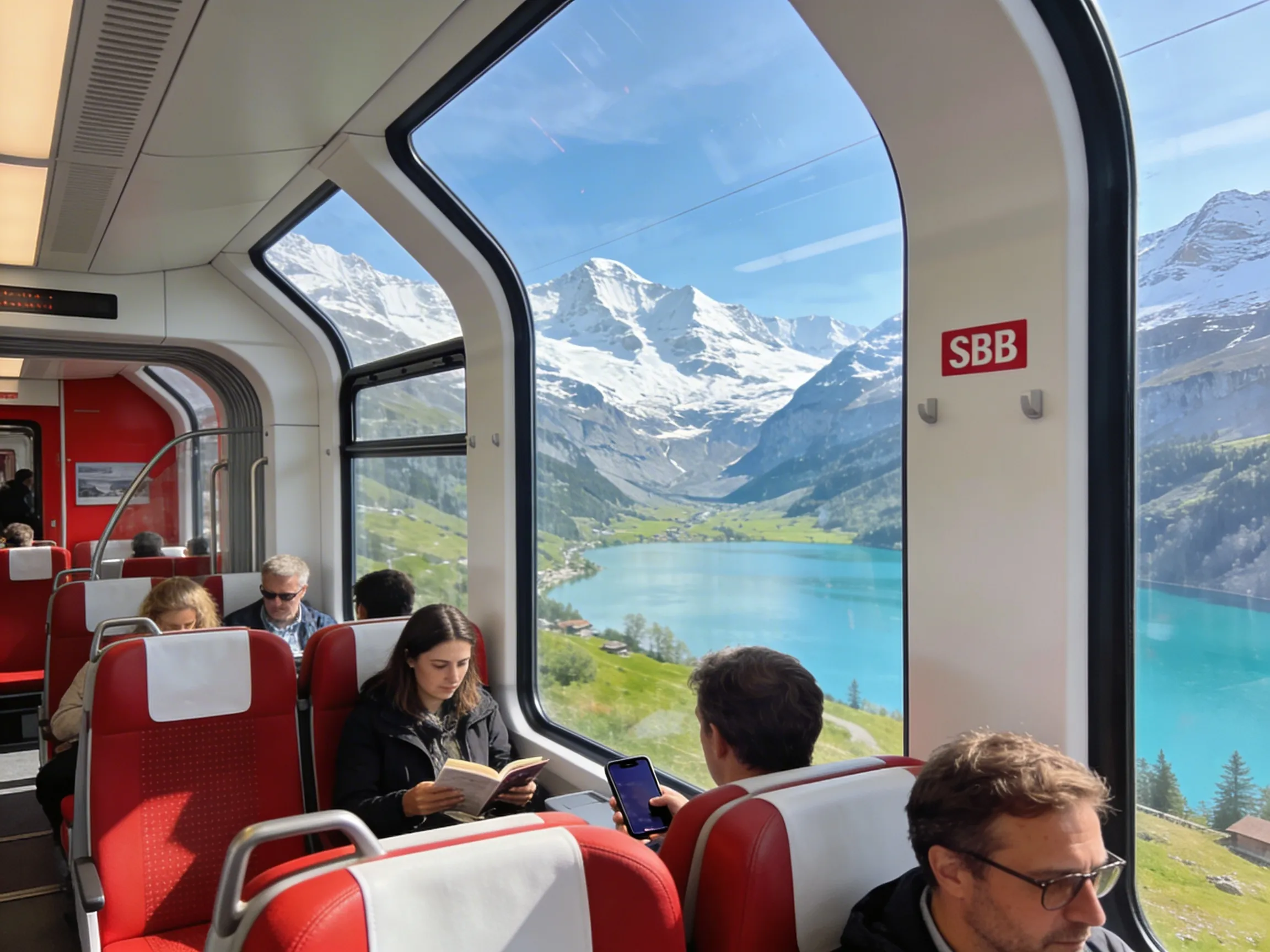 Swiss train travel