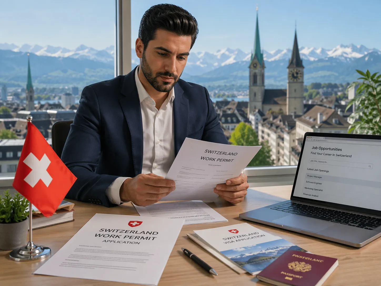 Schweizer Pass und Arbeitsbewilligung